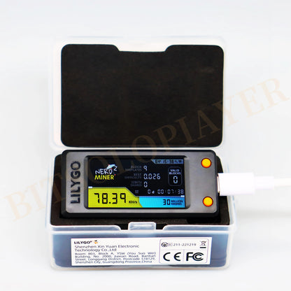 NerdMiner V2 T Display S3 Bitcoin Lottery Miner  NerdMiner V2.0 78KH/s Hashrate Upgraded BTC Lotto Machine