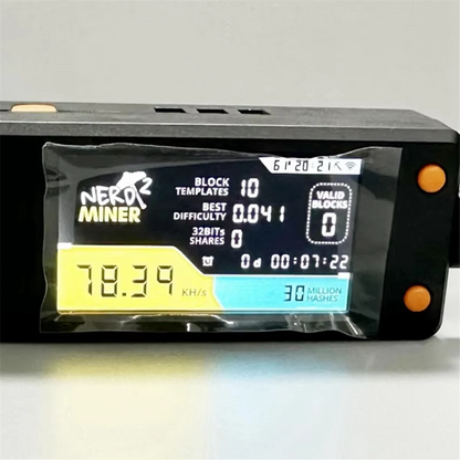 NerdMiner V2 78kh/S Hashrate Bitcoin Nerd Miner BTC Lottery Miner Solo Btc Crypto Miner Mining Machine with Display