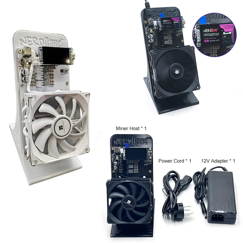 NerdQaxe++ Bitcoin BTC Solo Miner 4.8TH/s Hashrate Mining Hardware for Cryptocurrency