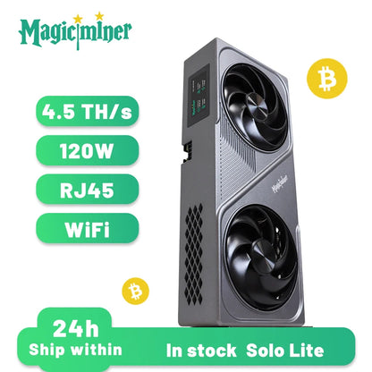 Magicminer BG01/BG02  Solo Miner｜4.5/7TH/s 120/150W Home Lottery Miner ｜Supports BTC/BCH etc.｜WiFi & RJ45｜Web Control