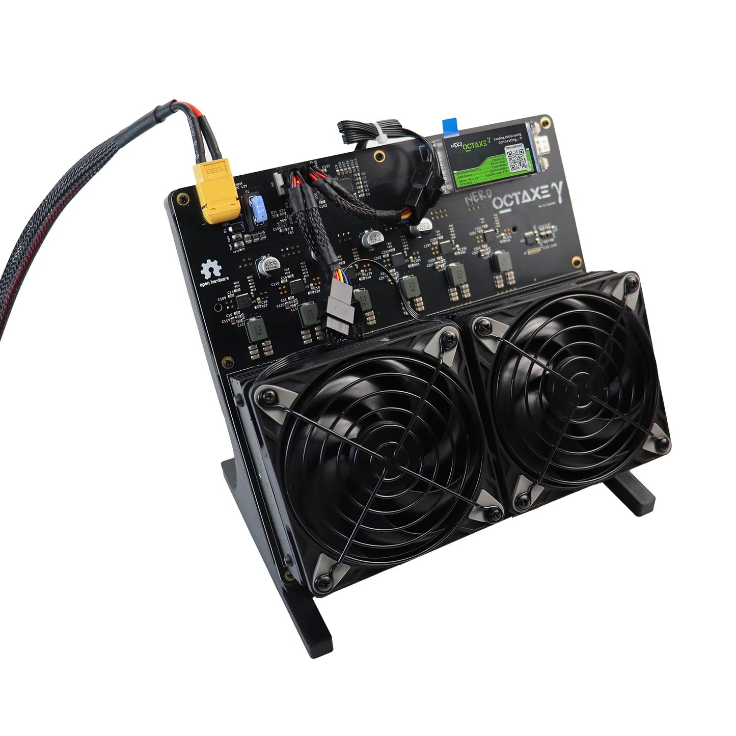 Bitaxe NerdOCTAXE 12TH/s Bitcoin Miner, Latest 2026 Upgrade Model Dual front and rear fans enhance heat dissipation
