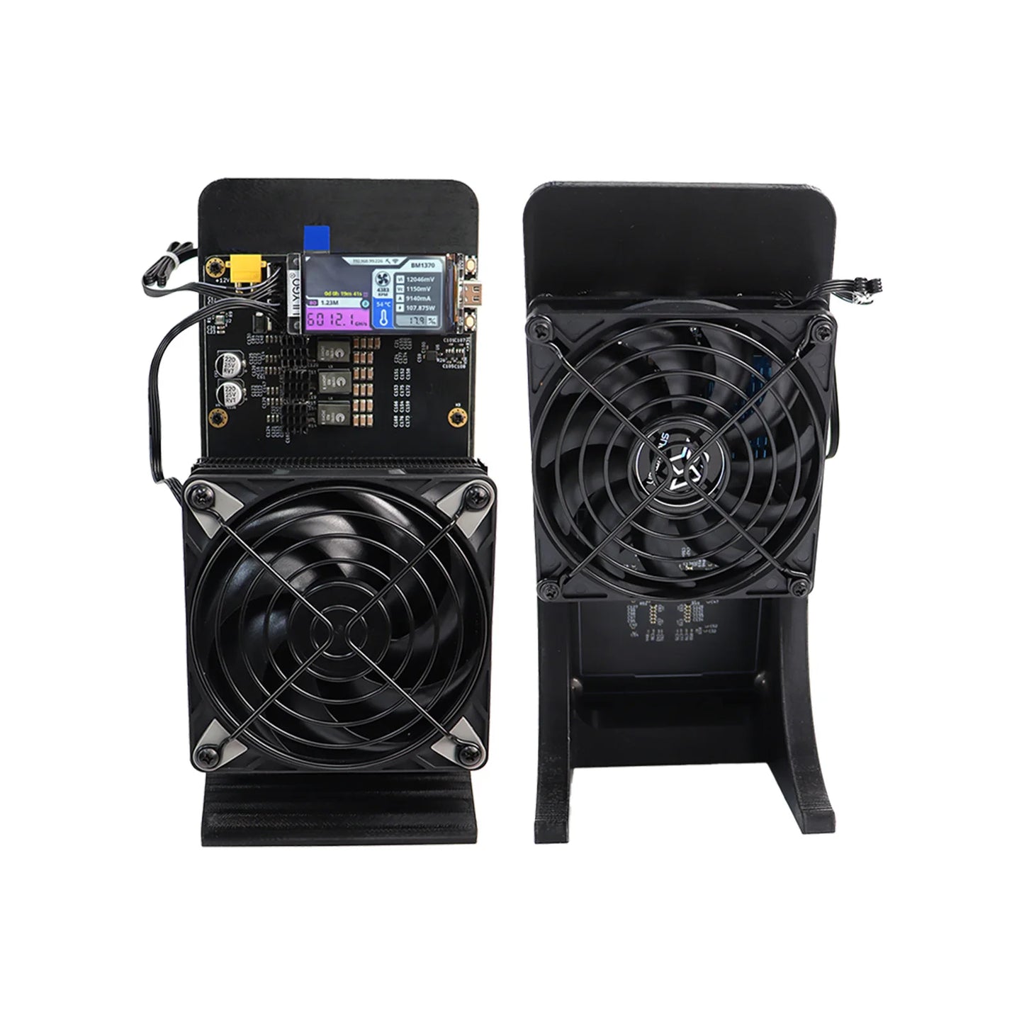 NerdQaxe++ Rev6.1 Bitcoin Miner 4.8-6TH/s 100W Low Noise Home Crypto Mining Machine SHA-256 Solo Miner PSU Included
