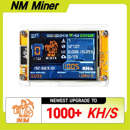 NMMiner NerdMiner V2 Hashrate Lucky Miner ESP32 2.8inch Smart Display Crypto Solo Lottery 1010KH/s Bitcoin ESP32-2432S028R DROOM