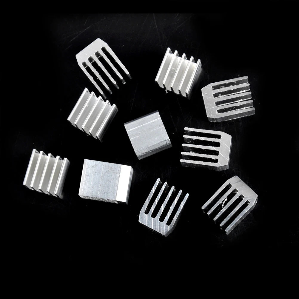 10pcs Aluminum Cooling 9x9x12MM Heat Sink Radiator Heatsink Cooler Electric Tools