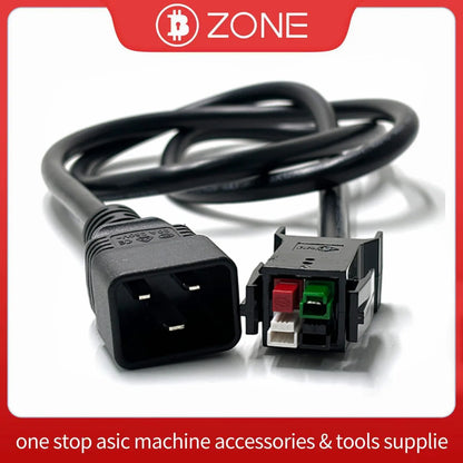1.5M Avalon Miner 1366I 1446 1466 1566 Power Extension Cord Avalon Btc Miner A1446 A1466 A1566 Power Cords