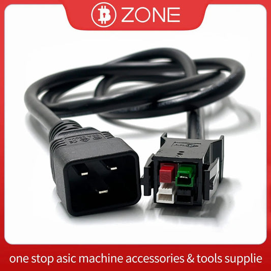 1.5M Avalon Miner 1366I 1446 1466 1566 Power Extension Cord Avalon Btc Miner A1446 A1466 A1566 Power Cords