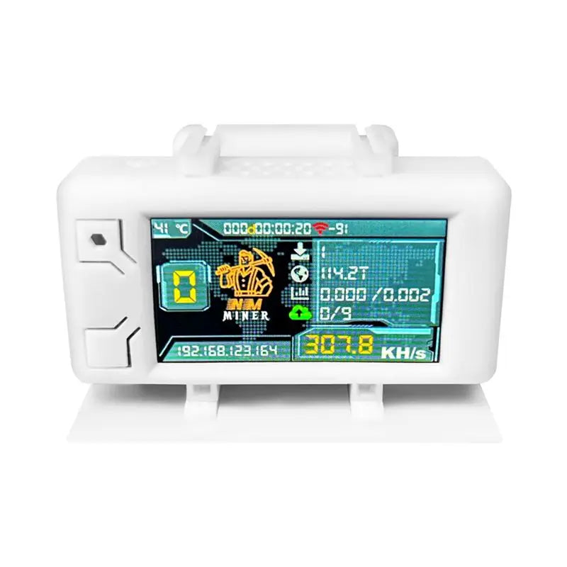 ABKJ-Bitcon Nerd Miner BTC Crypto Solo Lottery 307KH/S ESP32 Vision Master T190 With White Shell Win BTC Wifi BLE Connection