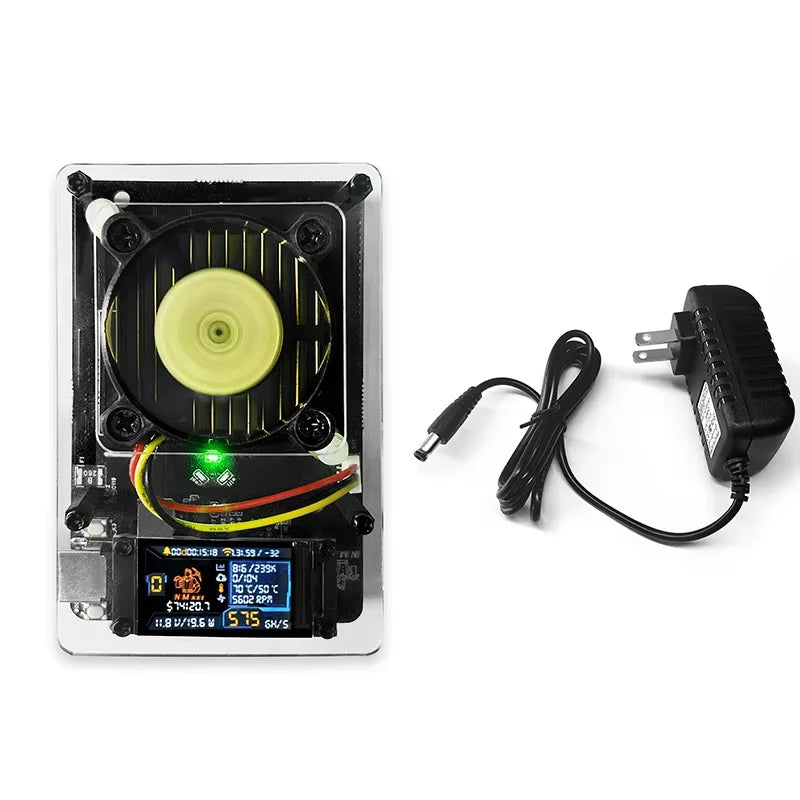 NMAxe Bitcoins NMMiner Official Ultra BM1366 ASIC Chip Solo Lottery Miner 500Gh/s Fully Open-source Home Use with Display