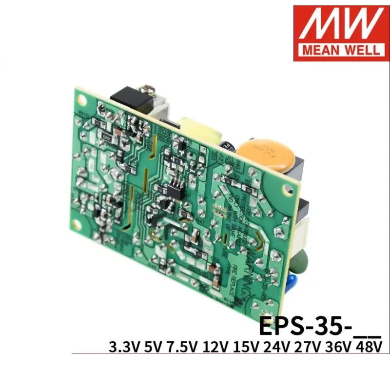 Mean Well EPS-35 PSU AC TO DC Open Frame Single Output Switching Power Supply 35W 5V 7.5V 12V 15V 24V 36V 48V Meanwell Driver