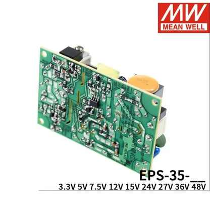 Mean Well EPS-35 PSU AC TO DC Open Frame Single Output Switching Power Supply 35W 5V 7.5V 12V 15V 24V 36V 48V Meanwell Driver