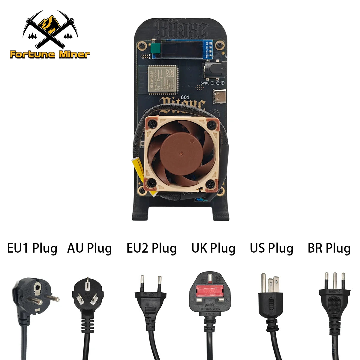 Bitaxe Gamma 601 Lucky Miner 1.2TH/s BTC Solo Miner Cryptos Miner Mining Lottery Machine Home Use Noiseless Silent Design Fan