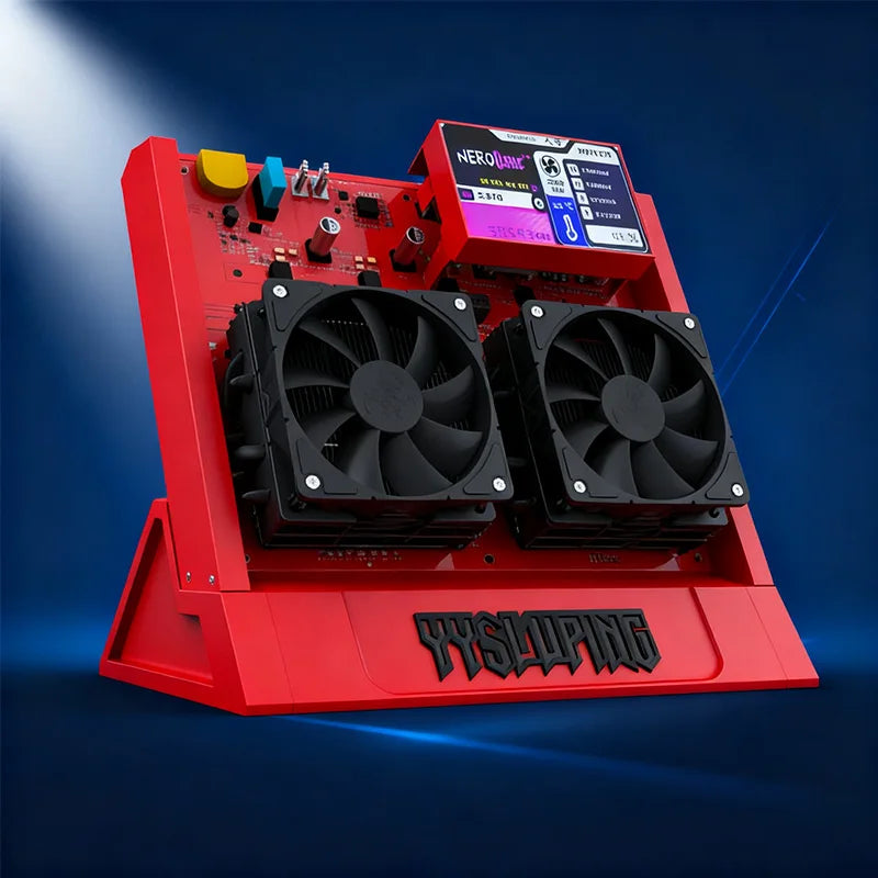 YYSLuping Overclockable to 12th/s Nerd OCTAXE air-cooled Bitcoin mining machine, available in black, white and red