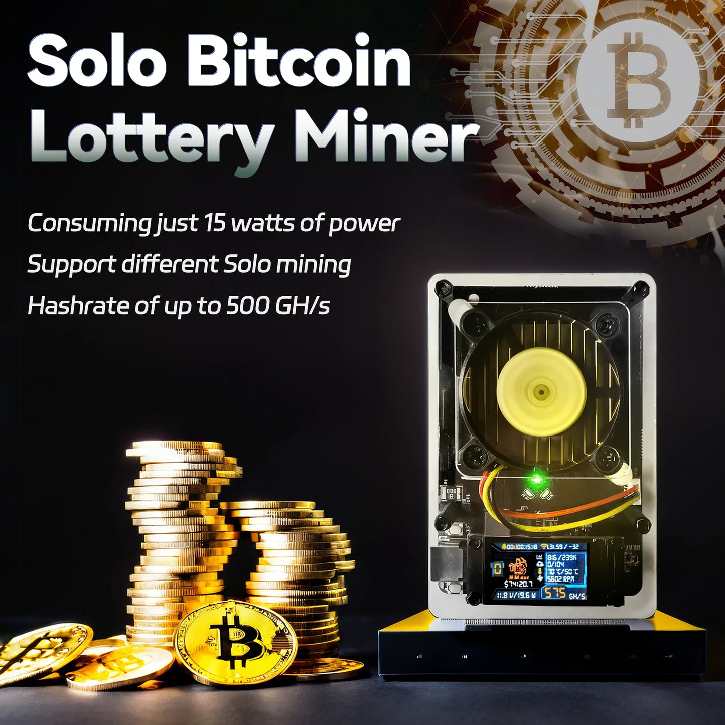 Lucky Miner Bitcoin NMMiner ASIC Mining BTC BCH BSV DGB Lottery Device Crypto Solo Miner Mining Machine  Official Ultra BM1366