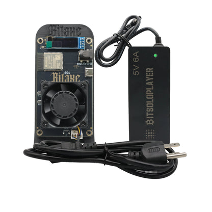 2026 Latest Bitaxe Gamma 601 Crypto Mining Machine 1.2th/s 18W Open Source Bitcoin Miner With Power Supply Bitaxe Solo Miners