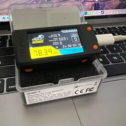 offical Nerdminer V2.0 T-display S3 Bitcoin Nerd Miner Hashrate 78KH/s V1.6.3 Bitcoin btc Lottery Miner Lilygo btc lottery miner