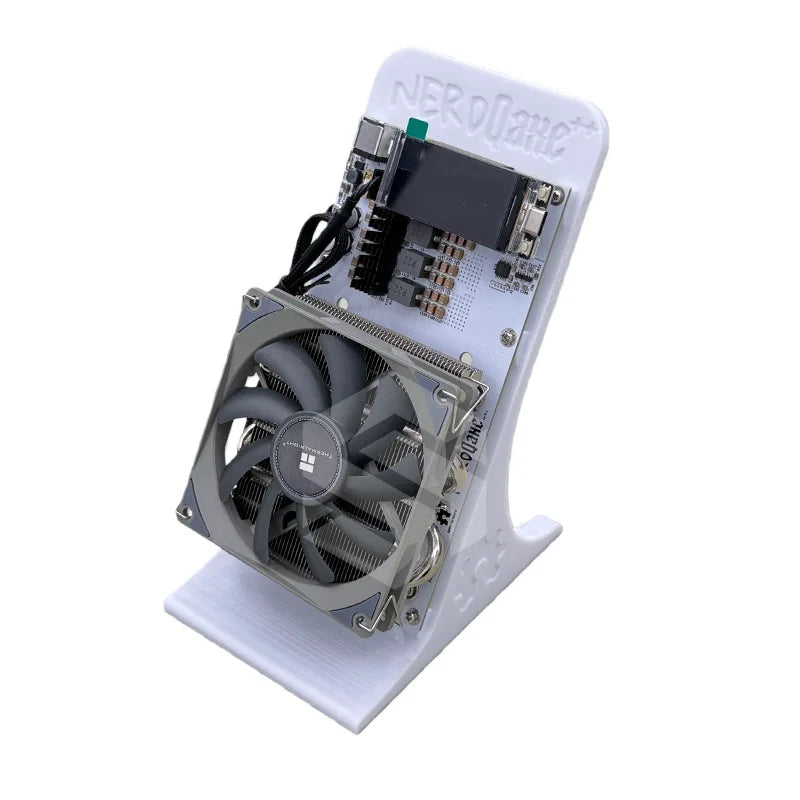 NerdQaxe++ 4.8TH/s 75W Bitcoin Miner With 12V 10A Power Supply Included 4 BM1370 Asic Chips Solo BTC Mining Machine Open-Source