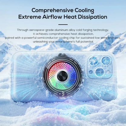 Mobile Phone Cooler Magnetic Cooling Fan Freeze Radiator For Gaming Back Clip Cool Heat Sink For Smartphones Tablet