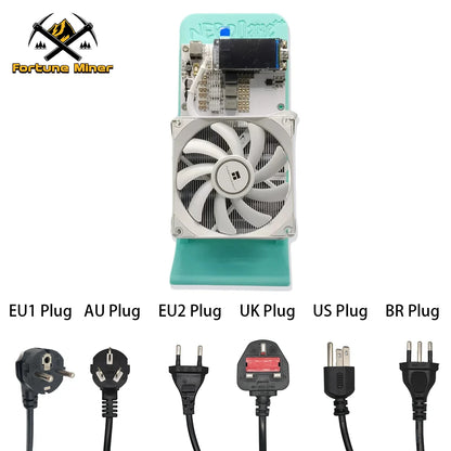 Bitcoin NerdQaxe++ 4.8TH/S Rev6.1 6TH/S Bitcoin Miner Solo Lucky Miner BM1370 Asic Chip BTC Crypto Mining Lottery & Power Supply