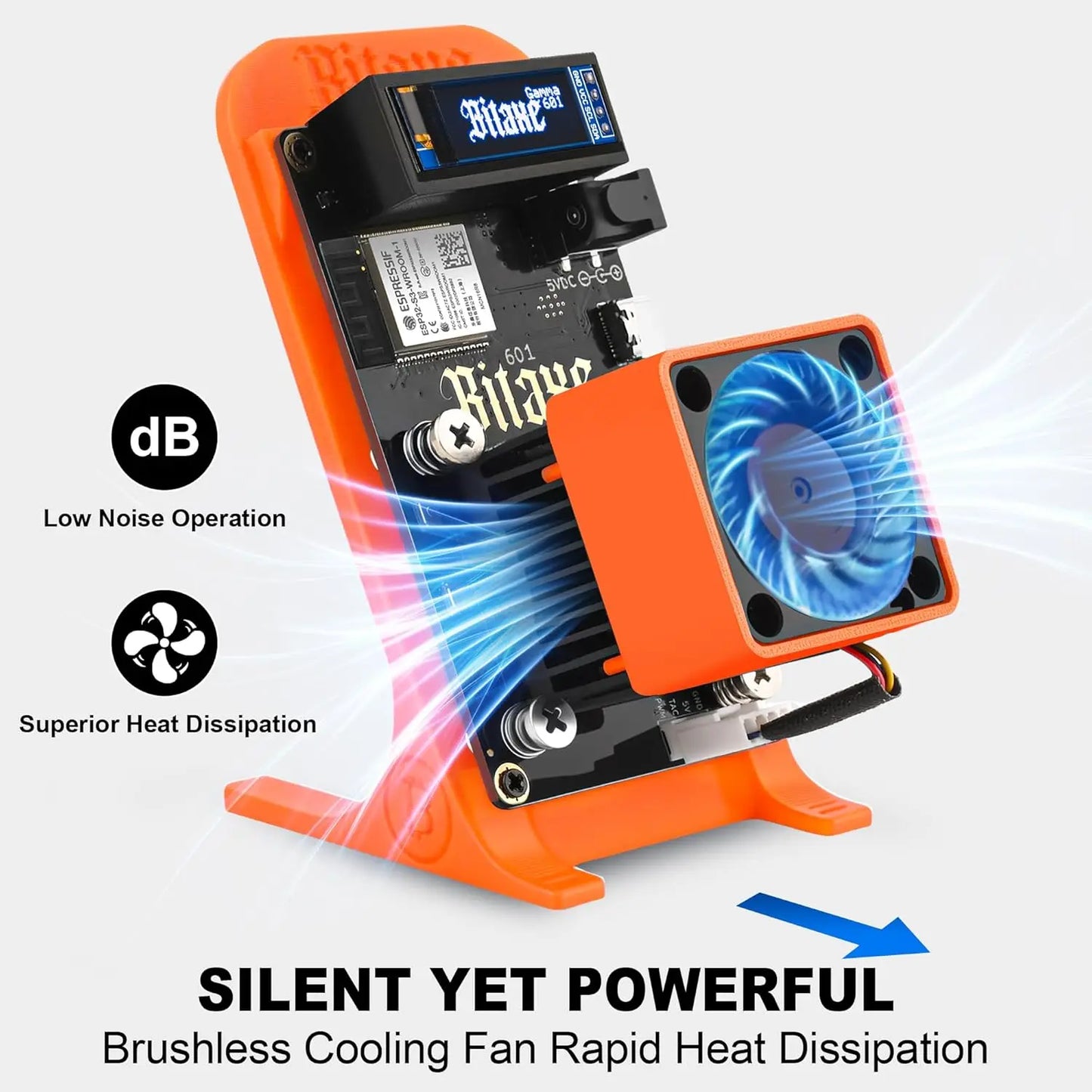 Gamma 601 BTC Miner 1-1.2TH/s 18W - BM1370 Chip SHA-256 Crypto Mining Machine with WiFi & Detachable Stand Factory Supply