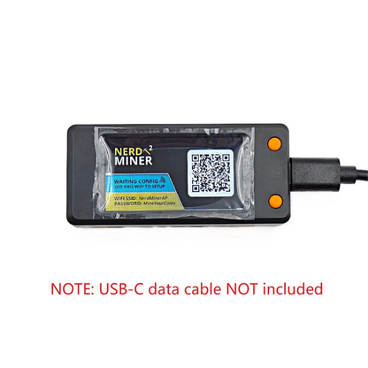 ABQR NerdMiner V2 78kh/S Hashrate Bitcoin Nerd Miner BTC Lottery Miner Solo Btc Crypto Miner Mining Machine with Display