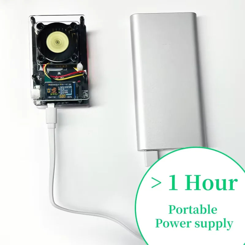 NMAxe Bitcoins NMMiner Official Ultra BM1366 ASIC Chip Solo Lottery Miner 500Gh/s Fully Open-source Home Use with Display