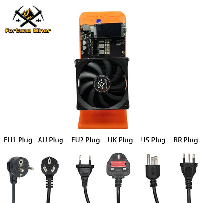 Bitcoin NerdQaxe++ 4.8TH/S Rev6.1 6TH/S Bitcoin Miner Solo Lucky Miner BM1370 Asic Chip BTC Crypto Mining Lottery & Power Supply