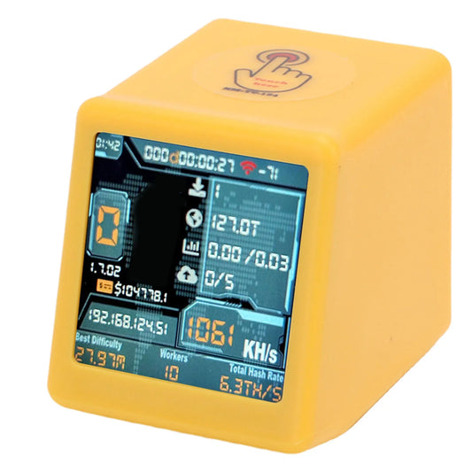 WiFi BT Solo Lottery Miner for Bitcoin Dogecoin 1060KH/s Hashrate 1.54 Inch Display Smart Desktop Cryptocurrency Mining Machine