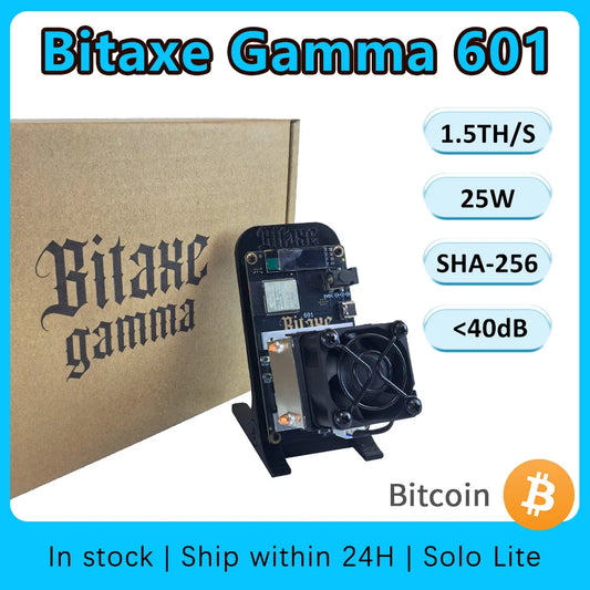 2026 Latest Bitaxe Gamma 601 Bitcoin Miner 1.5TH/s 25W SHA-256 Open Source Home Crypto Miner Low Noise WiFi