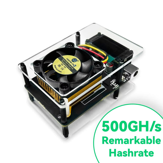 NMAxe Bitcoins NMMiner Official Ultra BM1366 ASIC Chip Solo Lottery Miner 500Gh/s Fully Open-source Home Use with Display