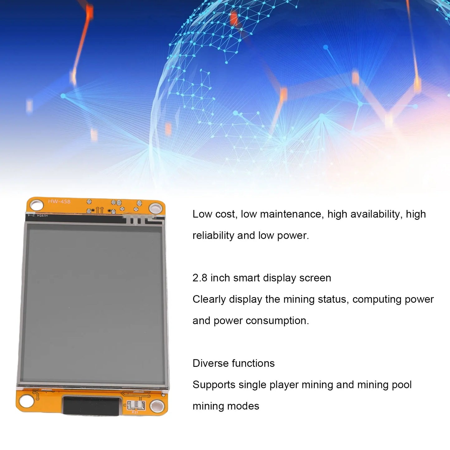 Bitcoin Miner USB Bluetooth 4.2 WIFI 1060KH/s 2.8 Inch Smart Display Crypto  Lottery Miner Crypto  Lottery Miner