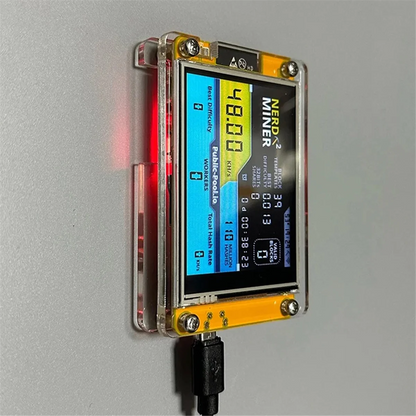 SuperDeals Brand New Nerdminer V3 2.8-Inch BTC Solo Lottery Nerd Miner Crypto Bitcoin Miner Solo Mining Machine