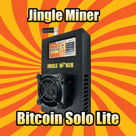 Jingle Miner 1.2TH/S BTC Solo Miner BM1370 ASIC Miner Chip BTC Solo Lite 5V DC  In Stock Air-Cooled Wi-Fi crypto bitcoin miner