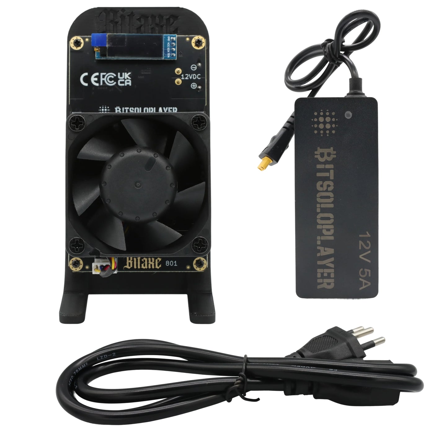 Open Source Bitaxe GT 801 Gamma Turbo Dual BM1370 ASIC 2.4TH/s 40W Bitcoin Miner With XT30 Power Supply