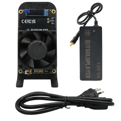 Open Source Bitaxe GT 801 Gamma Turbo Dual BM1370 ASIC 2.4TH/s 40W Bitcoin Miner With XT30 Power Supply