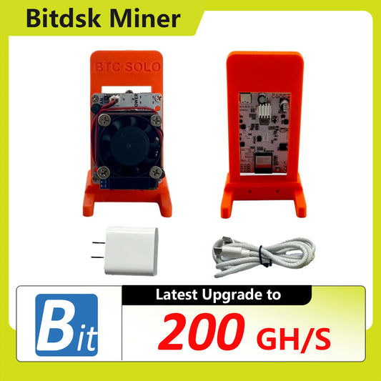 New 2025 Latest Bitdsk N8 Solo Miner 200Gh/s Miner Home Mining BM1397 Asic Chip BTC Miners Cryptos Miner Mining device