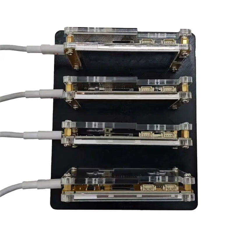 Smart Display Bitcoin 4X 987KH/S Nerdminer+ 4 Slots Stand Upgraded Harshrate 2.8 Inch Crypto Solo Miner Lottery