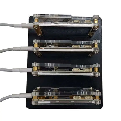 Smart Display Bitcoin 4X 987KH/S Nerdminer+ 4 Slots Stand Upgraded Harshrate 2.8 Inch Crypto Solo Miner Lottery