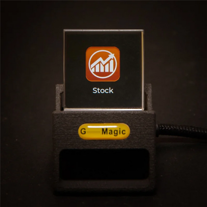 A99E-Bitcoin Stock Ticker Monitor Weather Digital Display Clock Personalized GIF Picture Playback Built-In Gyro Sensor Clock A