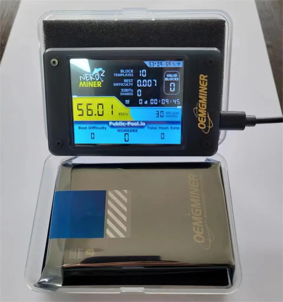 offical Nerdminer V2.0 T-display S3 Bitcoin Nerd Miner Hashrate 78KH/s V1.6.3 Bitcoin btc Lottery Miner Lilygo btc lottery miner