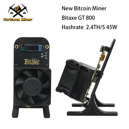 Bitaxe GT800 Solo Bitcoin Miner 2.4Th/s Overclock 35W Low Power BM1370 Asic Chip Open Source BTC Miner Home Crypto Mining