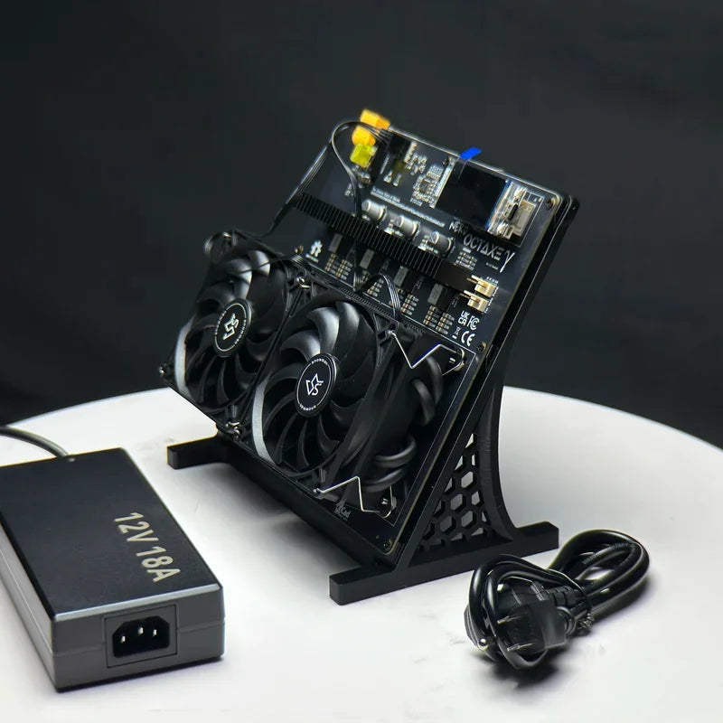 Bitaxe NerdOctaxe++ ASIC Bitcoin Lottery Miner 9.6T | Solo SHA256 Mining Machine