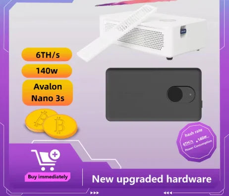 Cannan Avalon Nano 3S 6TH/S Bitcoin BTC Mining Machine with Cannan PSU Nano3s With 140w Nano 3s Avalon