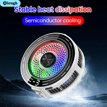 Mobile Phone Cooler Magnetic Cooling Fan Freeze Radiator For Gaming Back Clip Cool Heat Sink For Smartphones Tablet