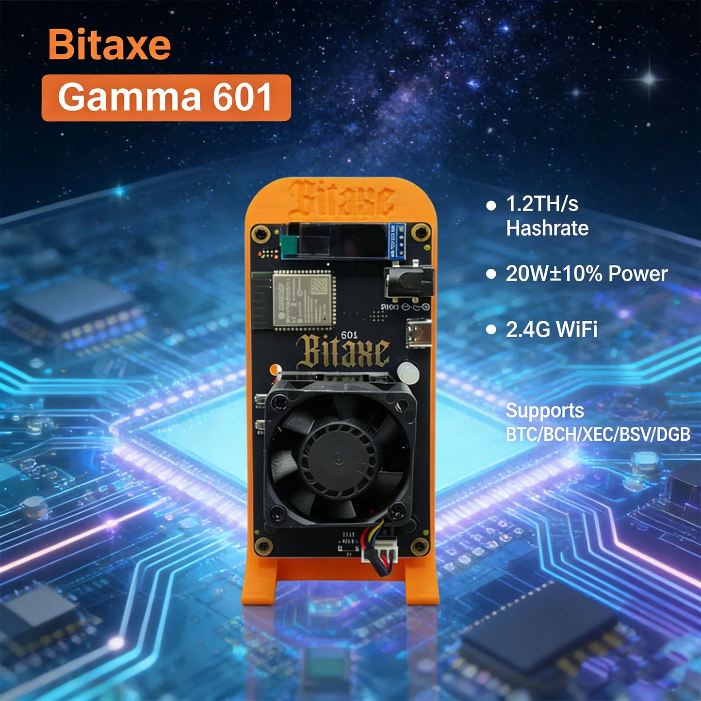 Solo Miner Gamma 601 Silent 25dB Bitcoin Miners – ASIC Miner From AntminerS21 Pro Dispositivo de mineração confiável