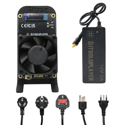 Open Source Bitaxe GT 801 Gamma Turbo Dual BM1370 ASIC 2.4TH/s 40W Bitcoin Miner With XT30 Power Supply