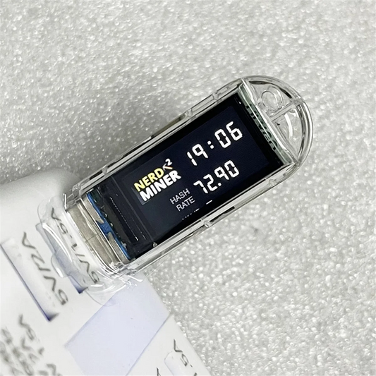 B43C Mini USB Mining Machine NerdMiner V2 74KH/S USB BTC Crypto Miner Solo Lottery Miner BTC Solo Miner with Display