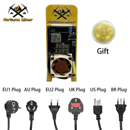 Bitaxe Gamma 601 Lucky Miner 1.2TH/s BTC Solo Miner Cryptos Miner Mining Lottery Machine Home Use Noiseless Silent Design Fan