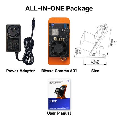 2026 Latest Bitaxe Gamma 601 Crypto Mining Machine 1.2th/s 18W Open Source Bitcoin Miner With Power Supply Bitaxe Solo Miners