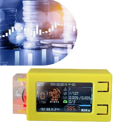 NM Bit Miner BTC Nerdminer V2 Pro Max 390KH/S RGB Cool Fan Solo Lottery Bitcoin Crypto Miner Nerd Miner NM Miner