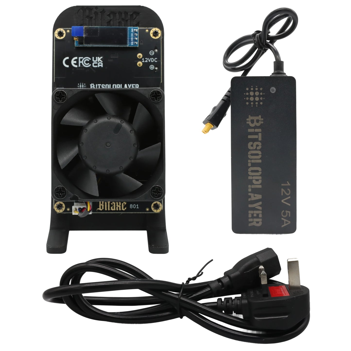 Open Source Bitaxe GT 801 Gamma Turbo Dual BM1370 ASIC 2.4TH/s 40W Bitcoin Miner With XT30 Power Supply